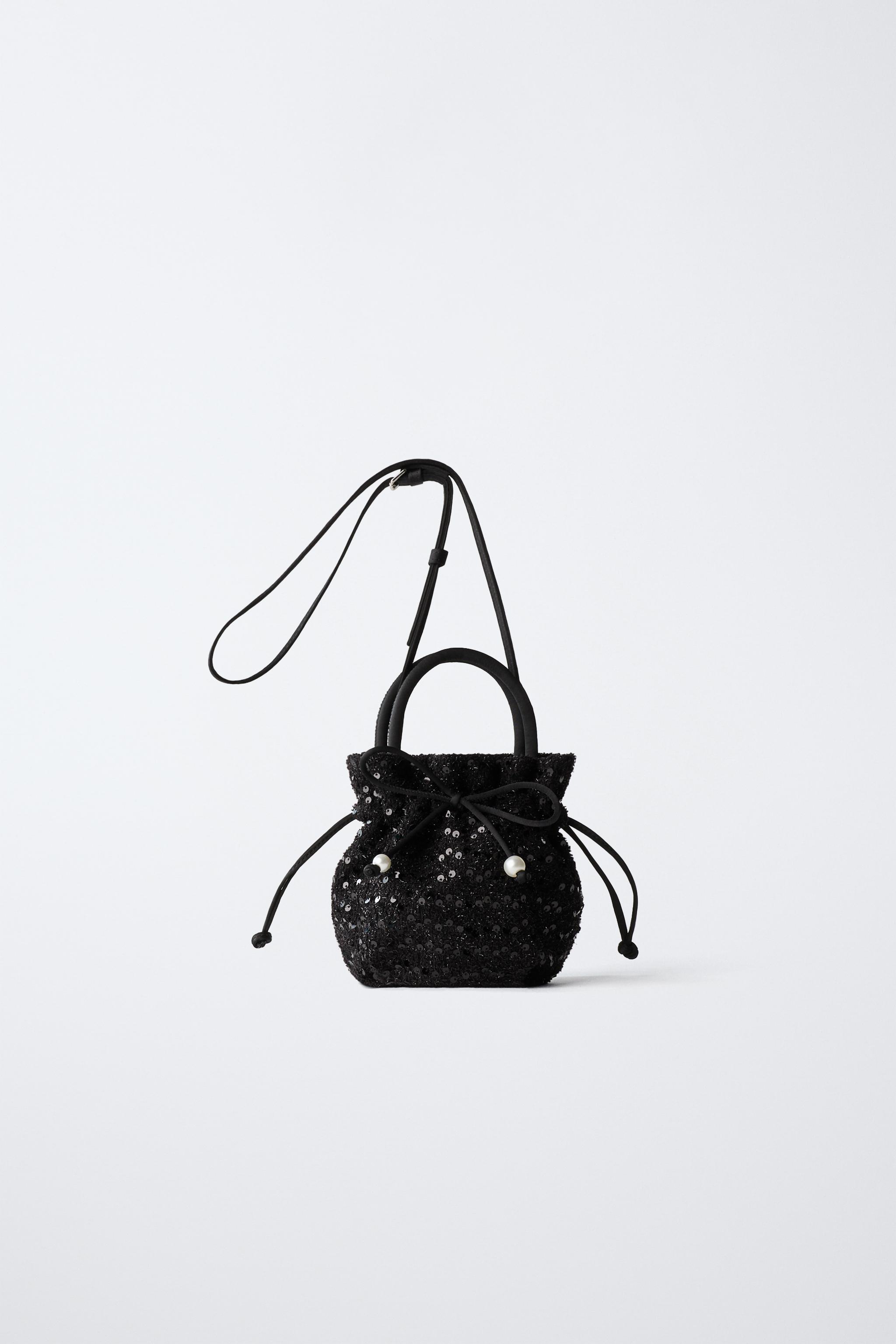 SEQUIN BOW CROSSBODY BAG